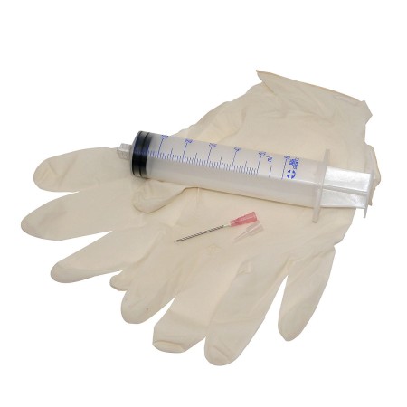 syringe needle priming tips gloves