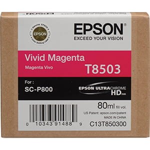 Przejdź do produktu Atrament Epson do Epson SC-P800 vivid magenta 80 ml (T8503)