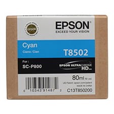 Przejdź do produktu Atrament Epson do Epson SC-P800 cyan 80 ml (T8502)