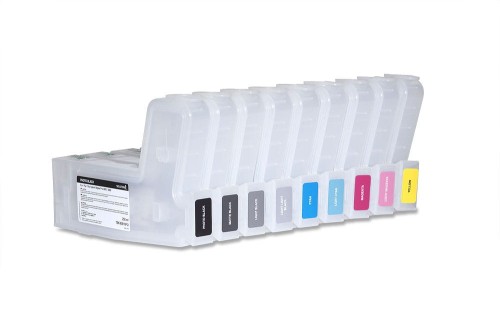 Przejdź do produktu Kartridże wielokrotnego użytku do Epson Stylus Pro 3800 zestaw 9 sztuk (9x250 ml)