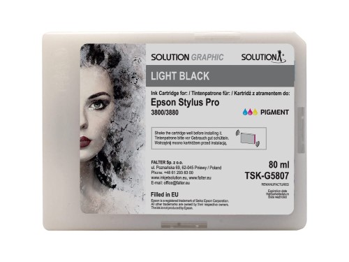 Go to product Solution Graphic ink for Epson 3800/3880 (80 ml) light black
