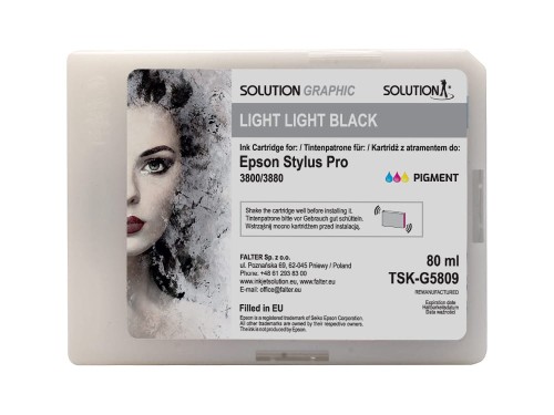Go to product Solution Graphic ink for Epson 3800/3880 (80 ml) light light black