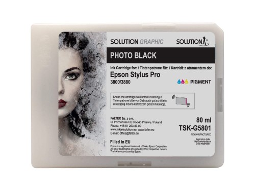 Go to product Solution Graphic ink for Epson 3800/3880 (80 ml) photo black