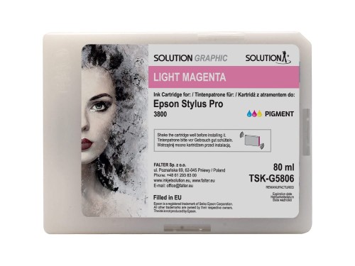 Go to product Solution Graphic ink for Epson 3800 (80 ml) light magenta