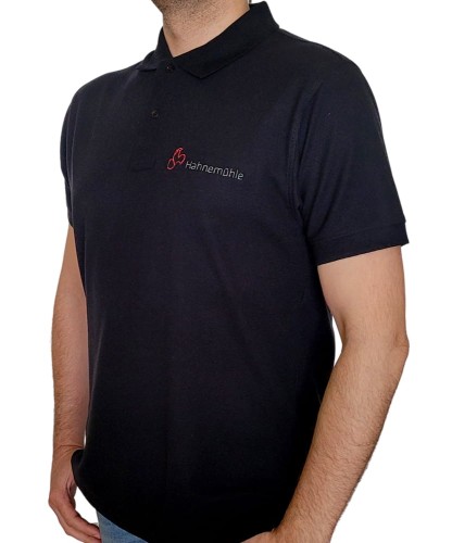 Go to product Hahnemühle FineArt polo shirt, black, 100% cotton