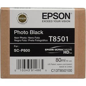 Przejdź do produktu Atrament Epson do Epson SC-P800 photo black 80 ml (T8501)