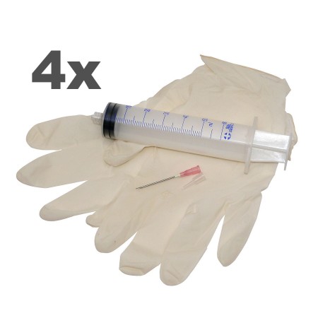 syringe needle priming tips gloves